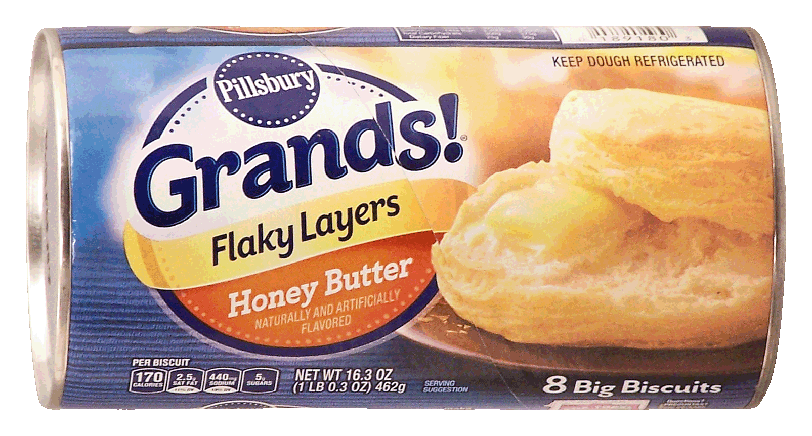 Pillsbury Grands! 8 big honey butter biscuits, flaky layers Full-Size Picture